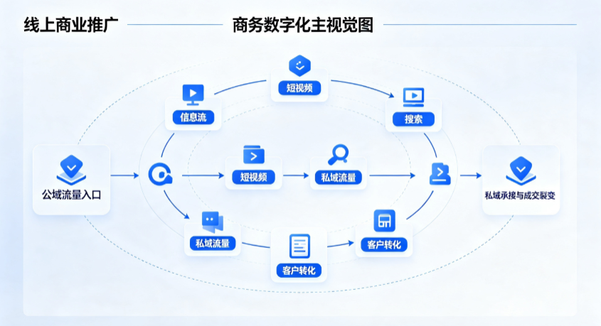 大埔县线上商业推广怎么做？全域流量闭环搭建与低成本转化实战指南